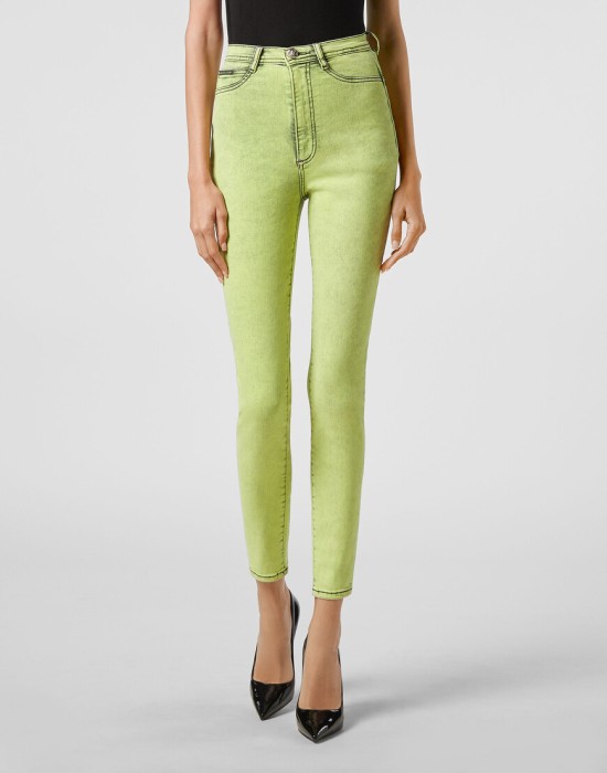 скинни  от бренда philipp plein вид слева