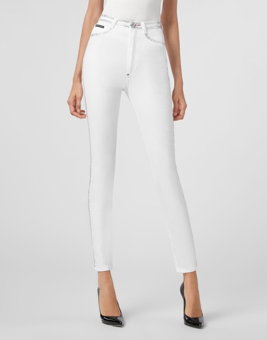 скинни  от бренда philipp plein вид слева