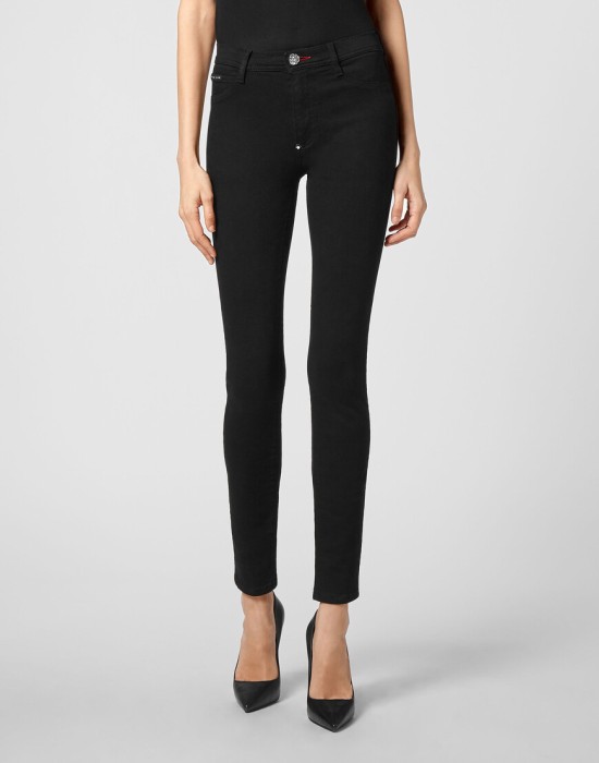 скинни  от бренда philipp plein вид слева