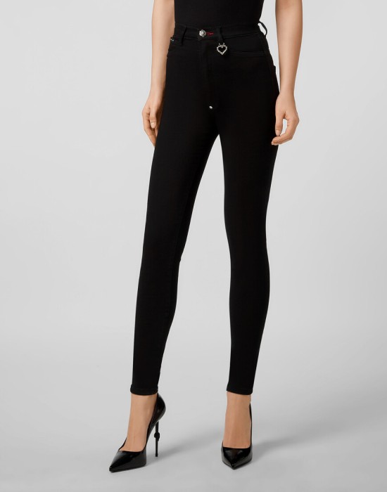 скинни  от бренда philipp plein вид слева