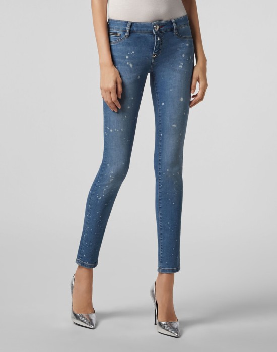 скинни  от бренда philipp plein вид слева