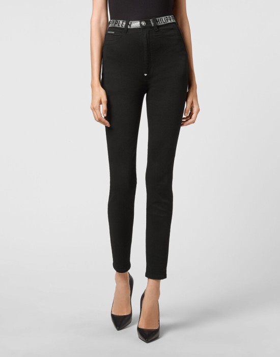 скинни  от бренда philipp plein вид слева