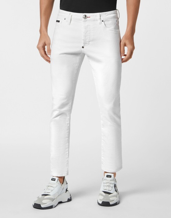 скинни  от бренда philipp plein вид слева