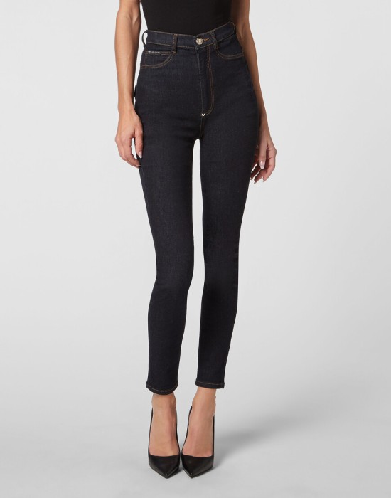 скинни  от бренда philipp plein вид слева