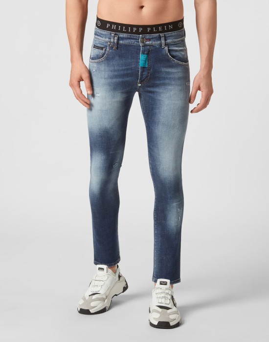 скинни  от бренда philipp plein вид слева