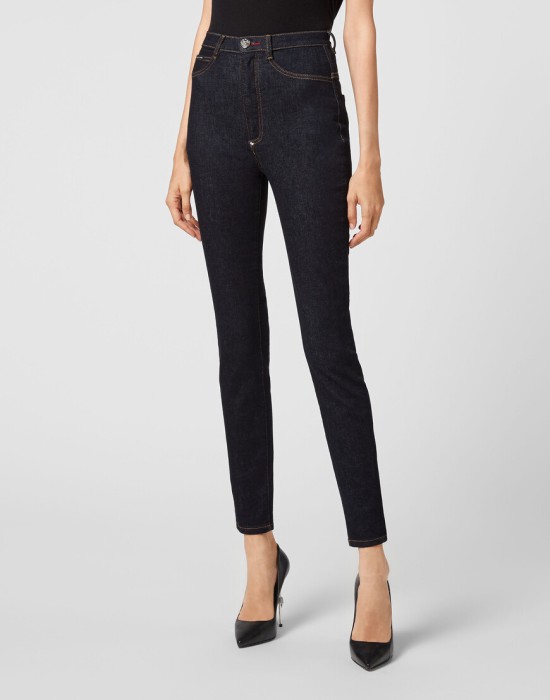 скинни  от бренда philipp plein вид слева