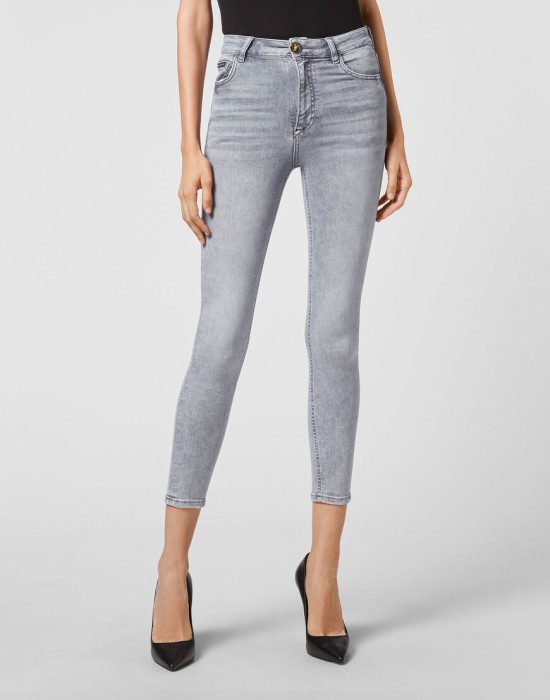 скинни  от бренда philipp plein вид слева