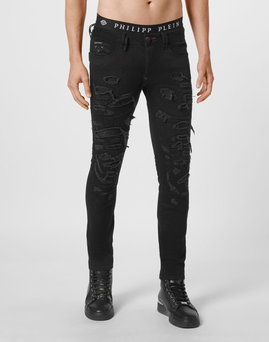 скинни  от бренда philipp plein вид слева