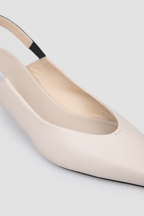 слингбэки maxmara из кожи спереди