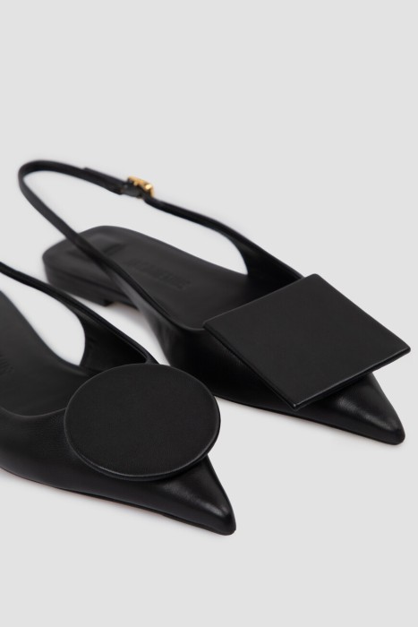 слингбэки  модель duelo из кожи спереди