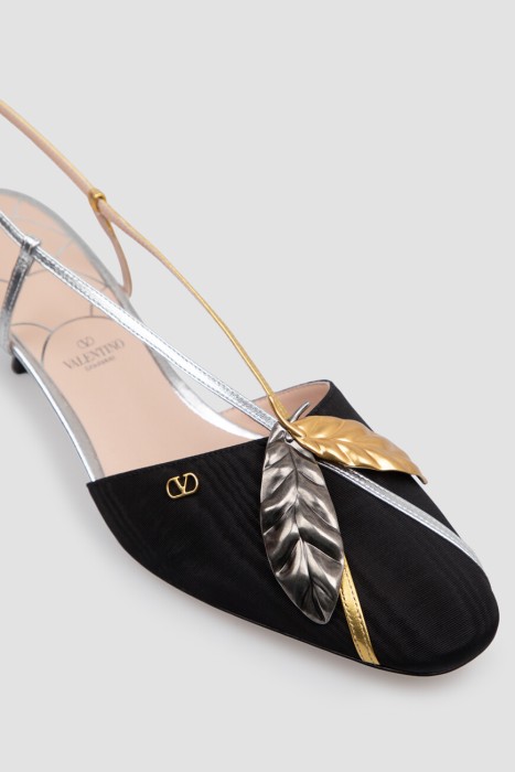 слингбэки  из льна спереди