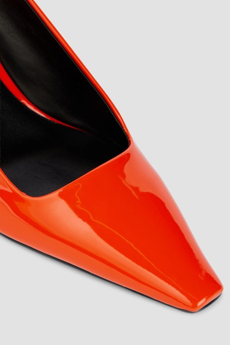 слингбэки  из льна спереди