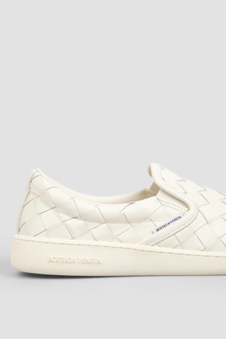 слипоны  модель sawyer из льна спереди