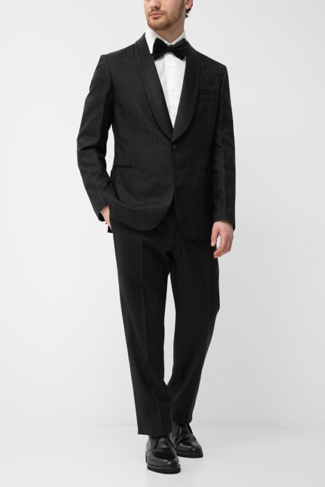 смокинг-пиджак  из хлопка спереди