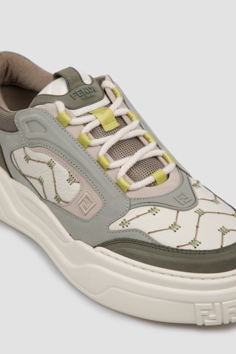 сникеры  force из льна спереди