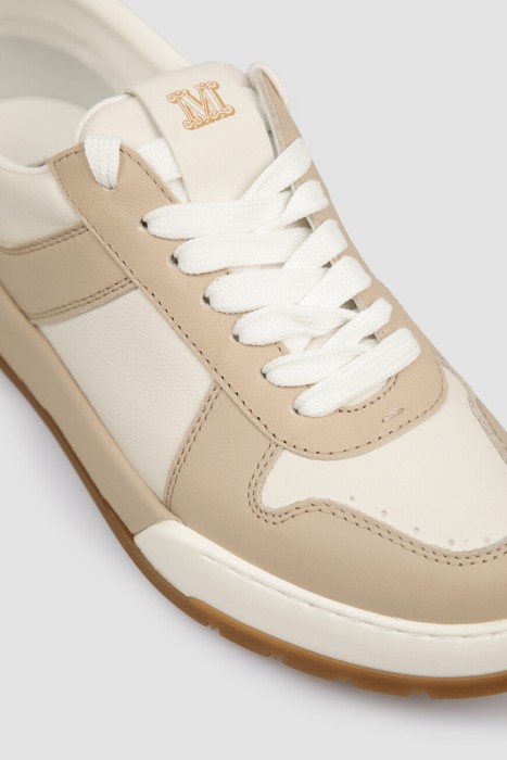 сникеры maxmara из льна спереди