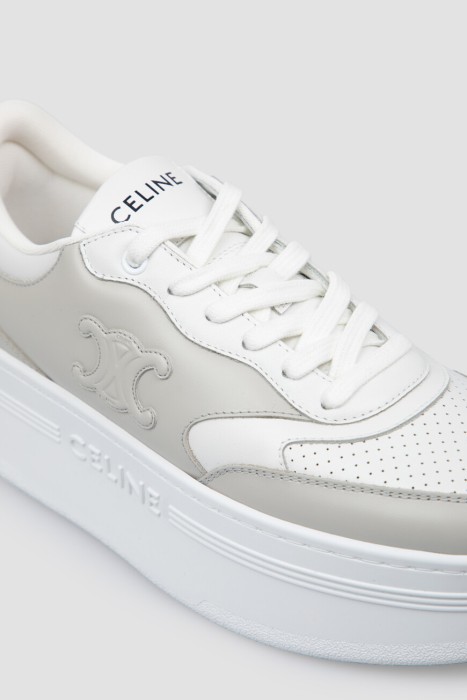 сникеры  модель block из кожи спереди