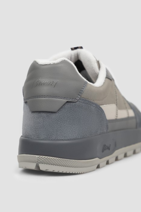 сникеры  модель crossing из кожи спереди