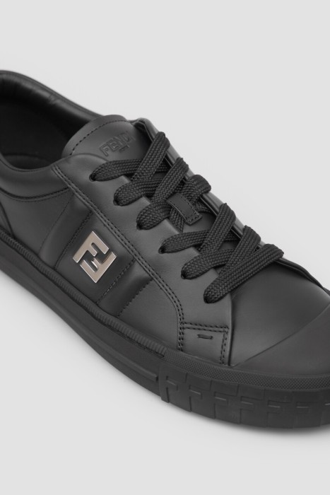 сникеры  модель domino из кожи спереди