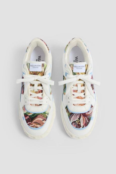 сникеры  модель freedots из льна спереди