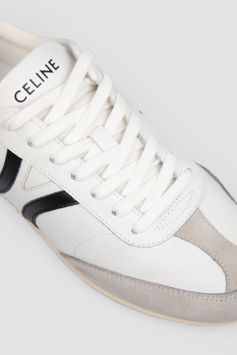 сникеры  модель jogger из льна спереди