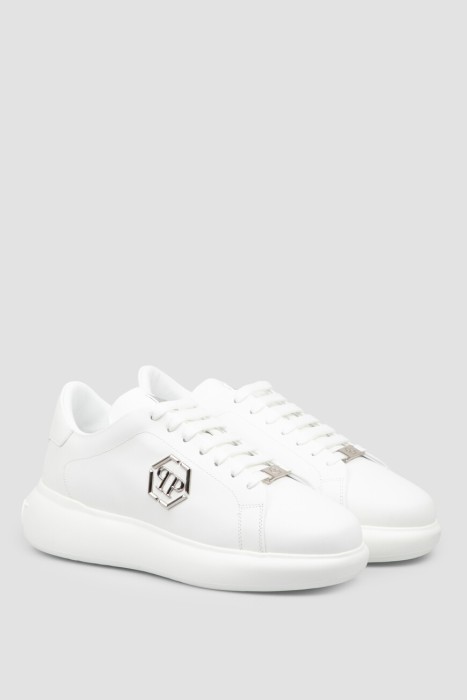 сникеры  модель lo-top new basic hexagon от бренда philipp plein вид слева