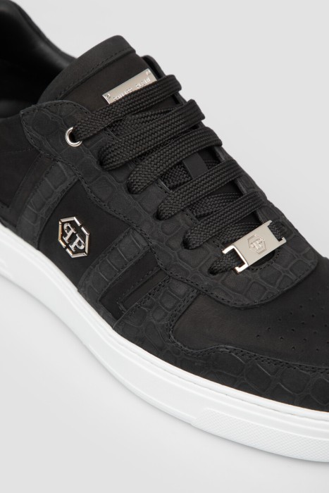 сникеры  модель lo-top из льна спереди