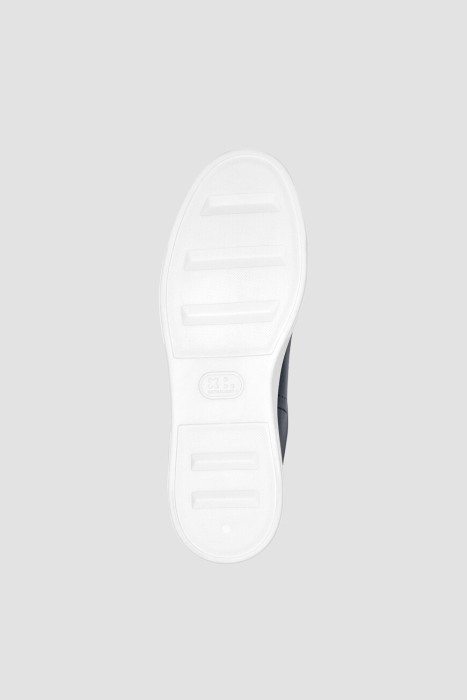 сникеры  модель lo-top из льна спереди