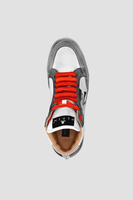 сникеры  модель mid-top retrokickz ™ из льна спереди