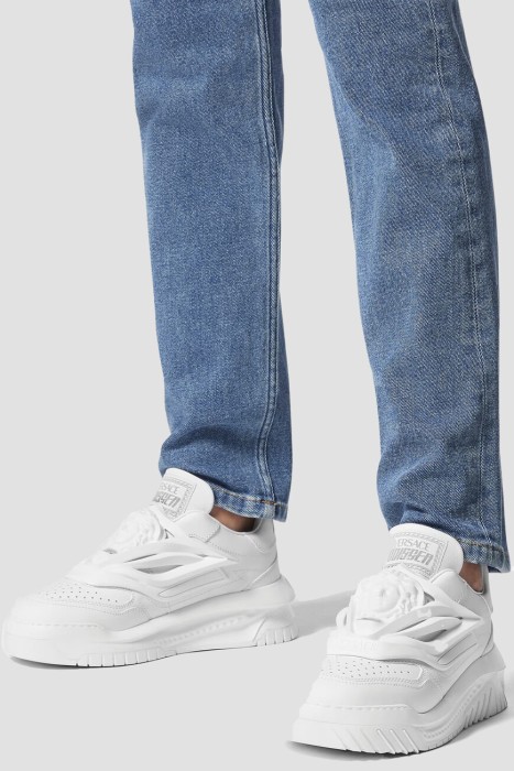 сникеры  модель odissea от бренда versace вид слева