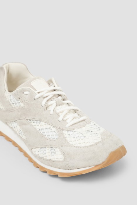 сникеры  модель orbit из льна спереди