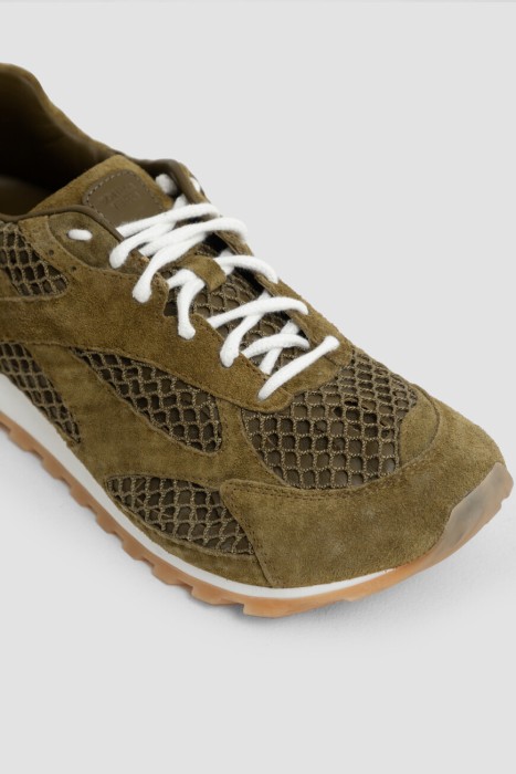 сникеры  модель orbit из льна спереди