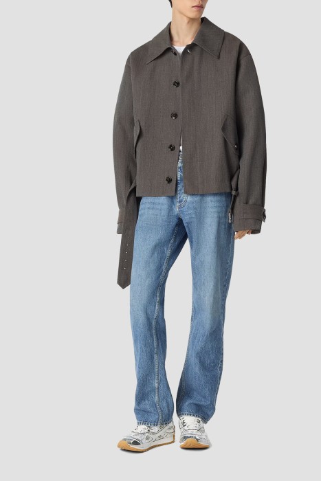 сникеры  модель orbit от бренда bottega veneta вид слева