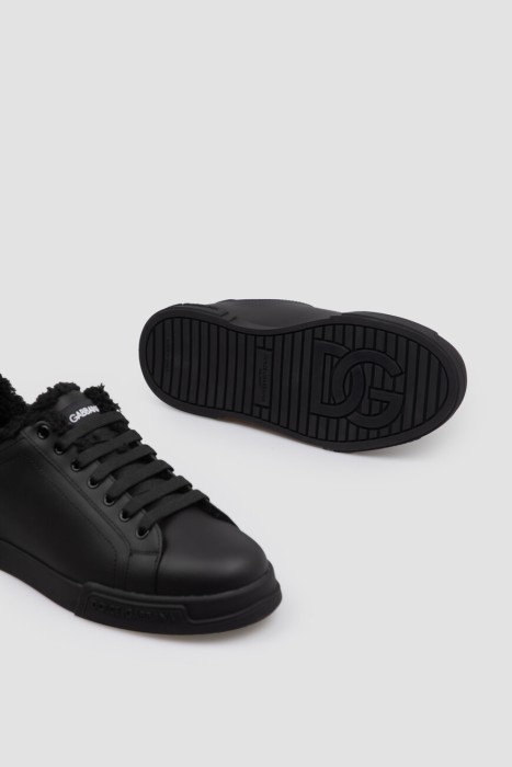 сникеры  модель portofino light из льна спереди