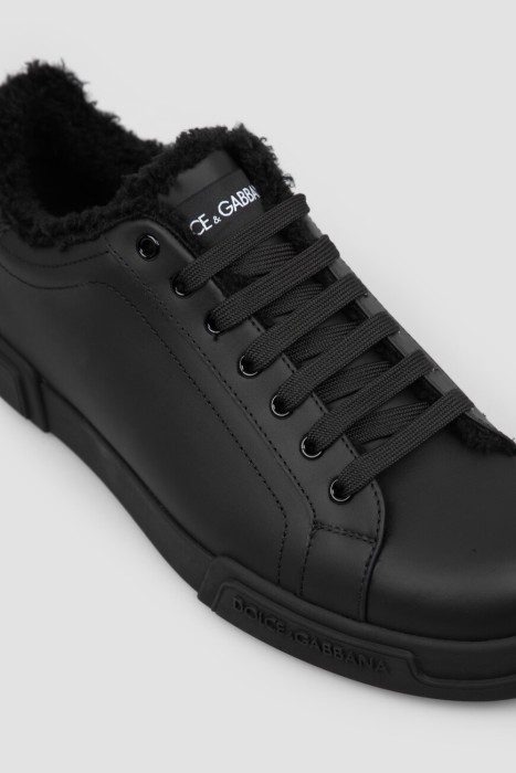 сникеры  модель portofino light из кожи спереди