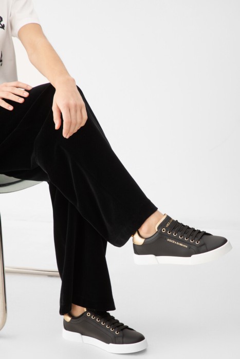 сникеры  модель portofino от бренда dolce & gabbana вид слева