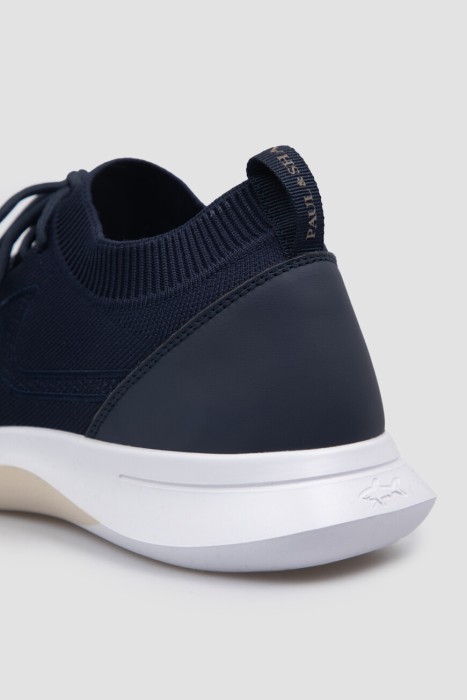 сникеры  модель shark-wave из льна спереди