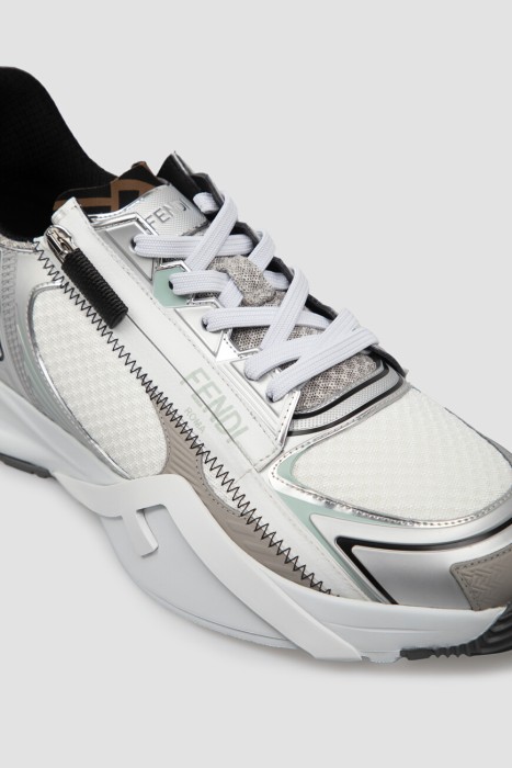 сникеры-слипоны  flow из льна спереди