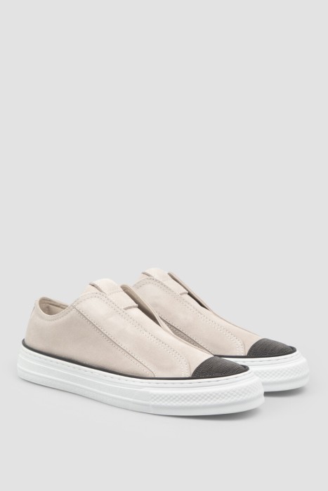 сникеры-слипоны  из италии вид сбоку