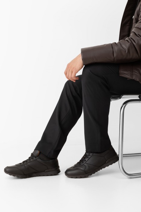 сникеры  от бренда kiton вид слева