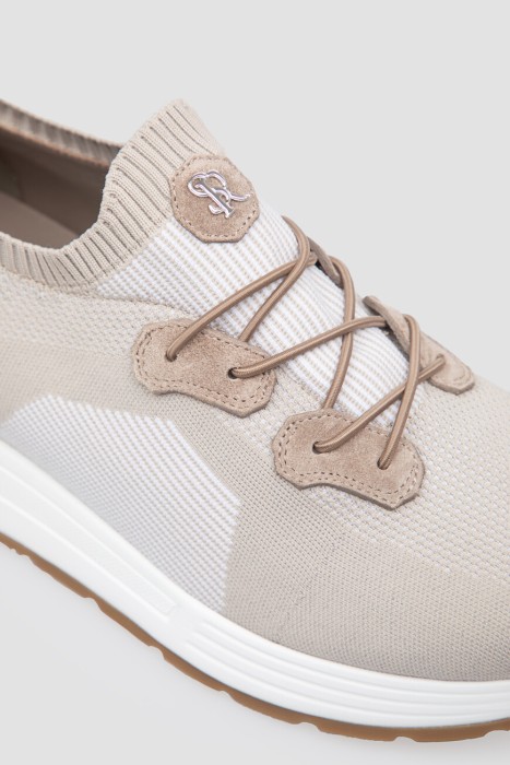 сникеры  из льна спереди