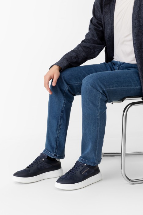 сникеры  от бренда stefano ricci вид слева