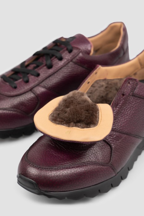 сникеры  для взрослого возраста с изнаночной стороны