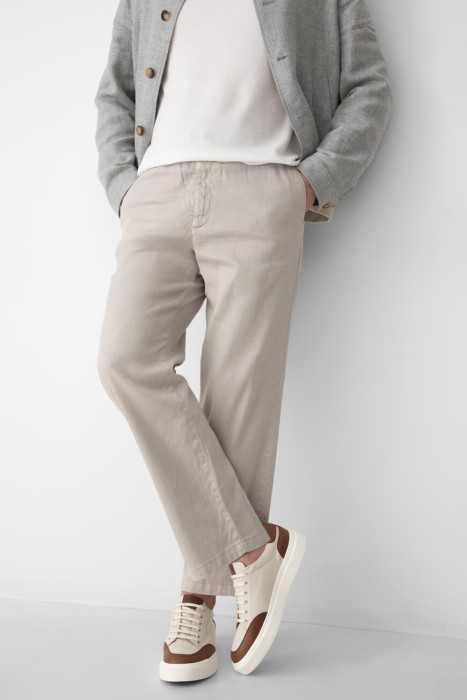 сникеры  от бренда kiton вид слева