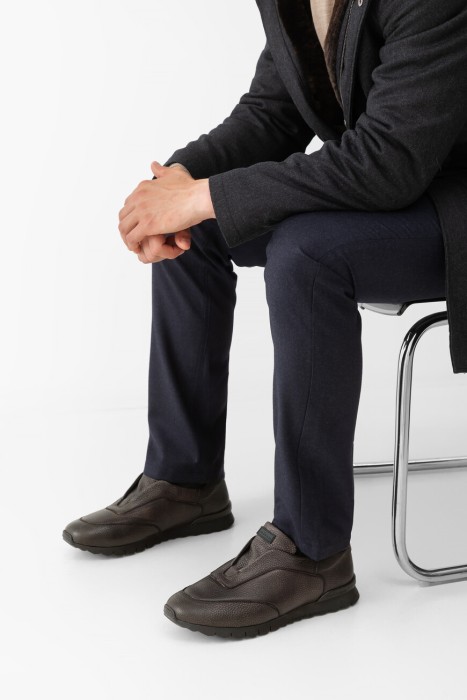 сникеры  от бренда kiton вид слева