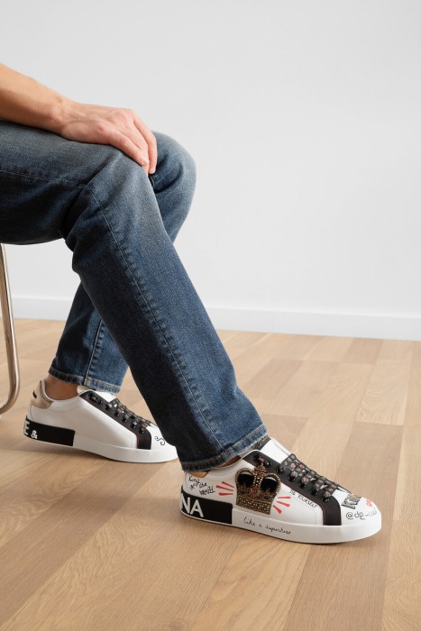 сникеры  от бренда dolce & gabbana вид слева