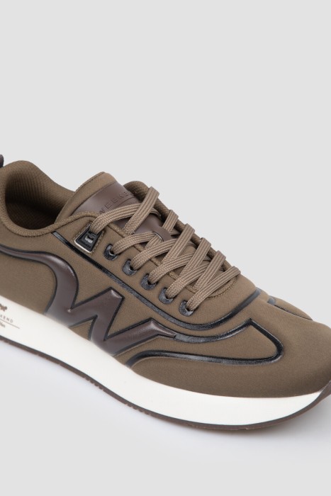 сникеры  из кожи спереди