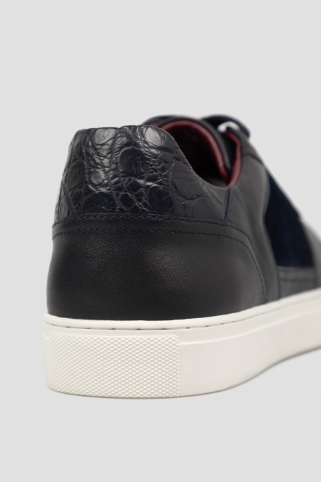 сникеры  из кожи спереди