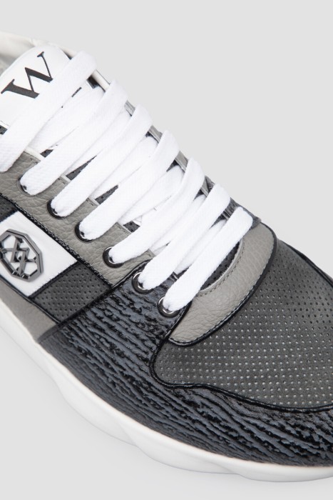 сникеры  из кожи спереди