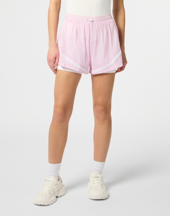 спортивные шорты  от бренда plein sport вид слева